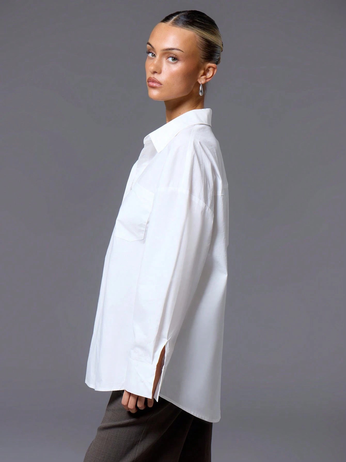 MUSERA Oversized Button up Shirt Old Money Vacation Everyday Airport Holiday Oversized Beach Cover up Fall Back to School Work Autumn Winter