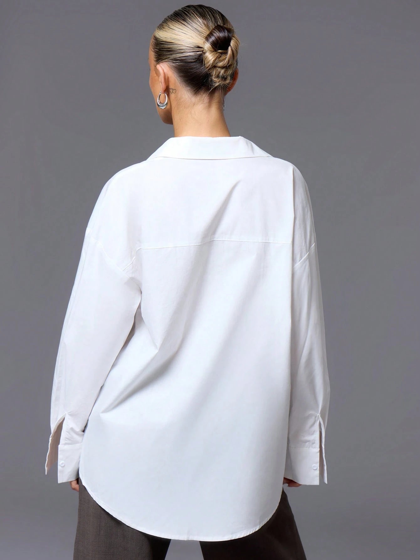 MUSERA Oversized Button up Shirt Old Money Vacation Everyday Airport Holiday Oversized Beach Cover up Fall Back to School Work Autumn Winter