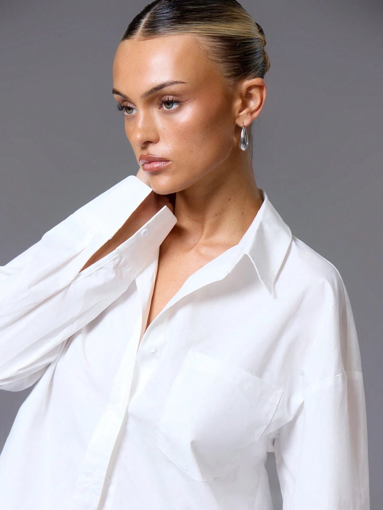 MUSERA Oversized Button up Shirt Old Money Vacation Everyday Airport Holiday Oversized Beach Cover up Fall Back to School Work Autumn Winter